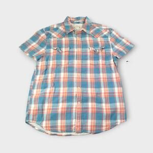 Men's Lucky Brand California Fit Plaid Shirt Size Medium